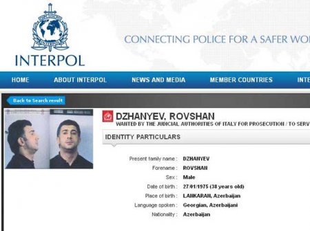 İtaliya Rövşən Lənkəranski barədə beynəlxalq axtarışı dayandırıb İtaliya Rövşən Lənkəranski barədə beynəlxalq axtarışı dayandırıb