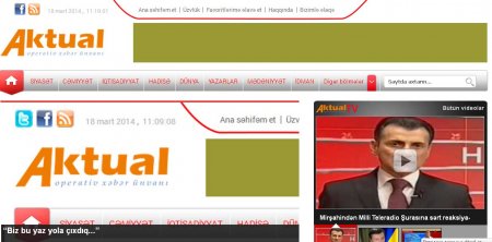 Azərbaycanda yeni xəbər portalı 
