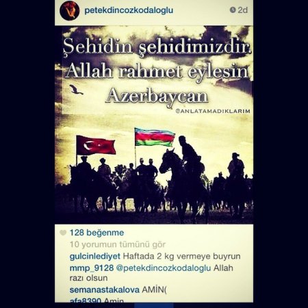 Türk müğənnilərdən Azərbaycana dəstək - "Vətənim Azərbaycanım, başın sağ olsun" Türk müğənnilərdən Azərbaycana dəstək - "Vətənim Azərbaycanım, başın sağ olsun"