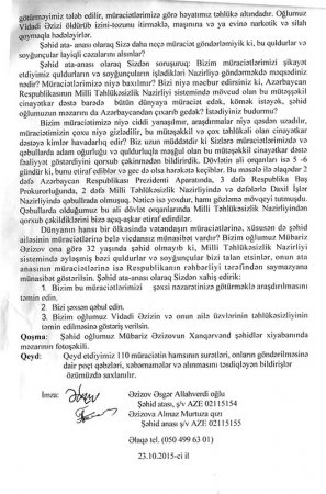 Milli Təhlükəsizilk Nazirliyinin əməkdaşları şəhid ailəsinə necə divan tutub Milli Təhlükəsizilk Nazirliyinin əməkdaşları şəhid ailəsinə necə divan tutub