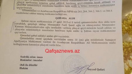 “Azərsu”-nun yüksək çinli məmuru Etibar Məmmədovdan özbaşınalıq... “Azərsu”-nun yüksək çinli məmuru Etibar Məmmədovdan özbaşınalıq...