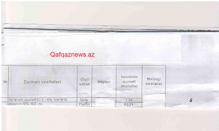 Səhiyyə Nazirliyində dərman maxinasiyası: Səhiyyə Nazirliyində dərman maxinasiyası: