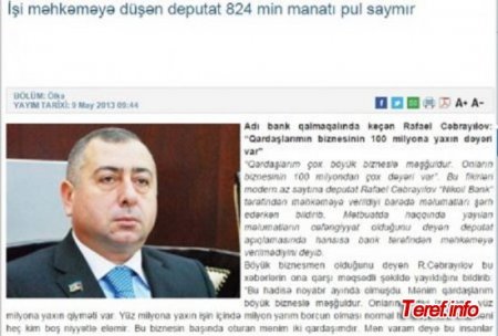 Millət vəkilinə qarşı şok iddialar seriyası... Millət vəkilinə qarşı şok iddialar seriyası...