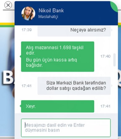 NikoilBank-dan Bakıda DOLLAR SABOTAJI NikoilBank-dan Bakıda DOLLAR SABOTAJI