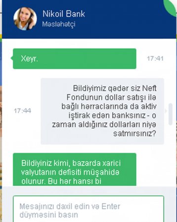 NikoilBank-dan Bakıda DOLLAR SABOTAJI NikoilBank-dan Bakıda DOLLAR SABOTAJI