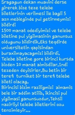 Texnologiya Universiteti ilə bağlı ŞOK İDDİALAR Texnologiya Universiteti ilə bağlı ŞOK İDDİALAR