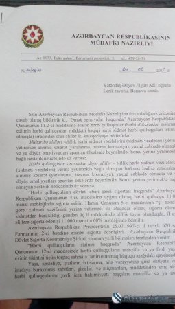Lerik İcra Hakimiyyətindən Qarabağ əlilinə qarşı haqsızlıq Lerik İcra Hakimiyyətindən Qarabağ əlilinə qarşı haqsızlıq