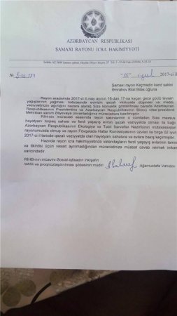 Şamaxı sakinləri imdad diləyir Şamaxı sakinləri imdad diləyir