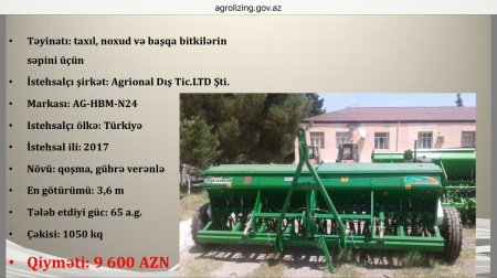 Heydər Əsədov taxılsəpən aqreqatın alışında 5 250 000 manat mənimsəyib Heydər Əsədov taxılsəpən aqreqatın alışında 5 250 000 manat mənimsəyib