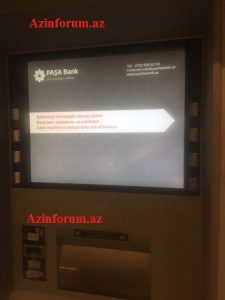 “Paşa bank”-ın “Gənclik Mall”da olan bankomatı niyə “sağalmır”?