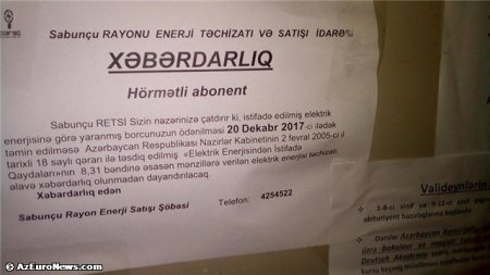 Baba Rzayevin Sabunçudakı kadrı “gün verib, işıq vermir” Baba Rzayevin Sabunçudakı kadrı “gün verib, işıq vermir”