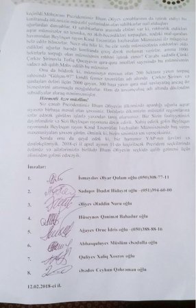 "Ancaq təəssüflər olsun ki, yaradılan komissiyanın..." "Ancaq təəssüflər olsun ki, yaradılan komissiyanın..."