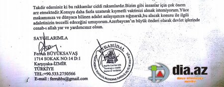 Türkiyəli iş adamı Azərbaycan prezidentindən kömək istədi... Türkiyəli iş adamı Azərbaycan prezidentindən kömək istədi...