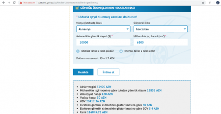 Avtonəqliyyat Gömrük İdarəsindən ŞOK RƏQƏM Avtonəqliyyat Gömrük İdarəsindən ŞOK RƏQƏM