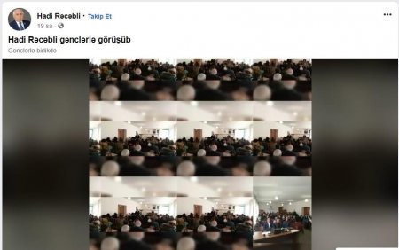 Hadı Rəcəbli seçicilərinin sayını montaj proqramı ilə "artırdı"