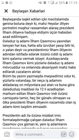 12 il həbs cəzasını 4 ilə çəkən İlham Qasımovla bağlı yeni faktlar 12 il həbs cəzasını 4 ilə çəkən İlham Qasımovla bağlı yeni faktlar