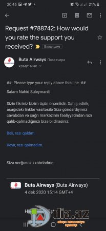 "Buta Airways" müştəriyə necə problem yaradır... "Buta Airways" müştəriyə necə problem yaradır...
