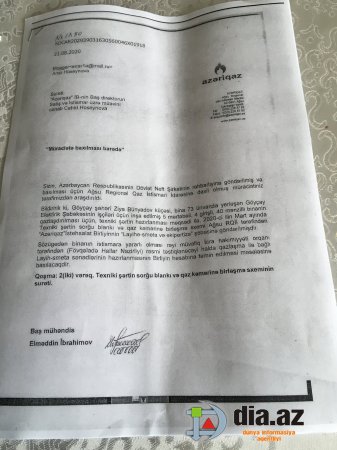 "Hər yerə yazdıq, bu gün yenə qazsızıq..." "Hər yerə yazdıq, bu gün yenə qazsızıq..."