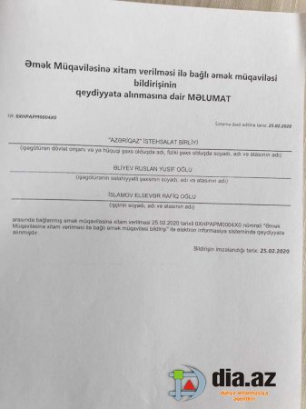 “Azəriqaz”ın üç əməkdaşı zorla reanimasiyaya girib, mənə sənədləri imzalatmağı çalışırdı” “Azəriqaz”ın üç əməkdaşı zorla reanimasiyaya girib, mənə sənədləri imzalatmağı çalışırdı”