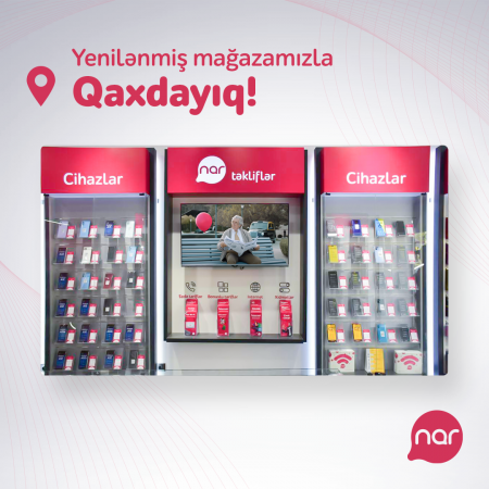 “Nar” Qaxda yenilənmiş mağazasını təqdim etdi “Nar” Qaxda yenilənmiş mağazasını təqdim etdi