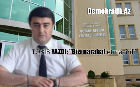 Xəstəxanın direktoru TƏBİB-ə müraciət etdi, ŞOK CAVAB ALDI... Xəstəxanın direktoru TƏBİB-ə müraciət etdi, ŞOK CAVAB ALDI...