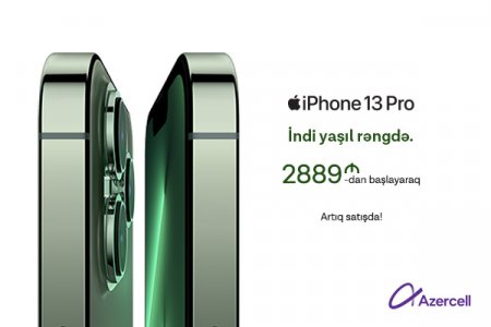 Azercell-dən yeni iPhone 13 modelləri alana 50GB internet paketi hədiyyə! Azercell-dən yeni iPhone 13 modelləri alana 50GB internet paketi hədiyyə!