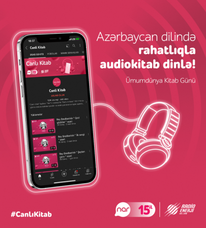 “Nar” Beynəlxalq Kitab günü münasibətilə sosial media müsabiqəsinə start verir “Nar” Beynəlxalq Kitab günü münasibətilə sosial media müsabiqəsinə start verir