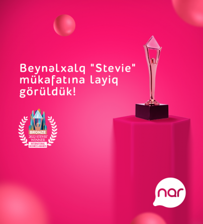 “Nar” nüfuzlu beynəlxalq mükafata layiq görüldü “Nar” nüfuzlu beynəlxalq mükafata layiq görüldü