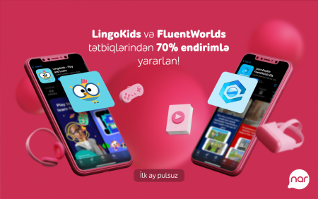 “Nar”dan ingilis dilini öyrənmək istəyənlər üçün əla fürsət! “Nar”dan ingilis dilini öyrənmək istəyənlər üçün əla fürsət!