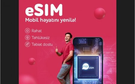“Nar” abunəçiləri eSIM-lə rəqəmsal rahatlığı seçir! “Nar” abunəçiləri eSIM-lə rəqəmsal rahatlığı seçir!