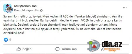 Bu bank müştərisi ilə məzələnir... Bu bank müştərisi ilə məzələnir...
