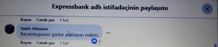 “Expressbank” saxta reklamla insanları tora salır? “Expressbank” saxta reklamla insanları tora salır?