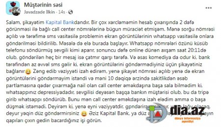 `Kapital Bank`dan ƏCAİB ADDIM: Xərcləməni 2 qat hesablayır... `Kapital Bank`dan ƏCAİB ADDIM: Xərcləməni 2 qat hesablayır...