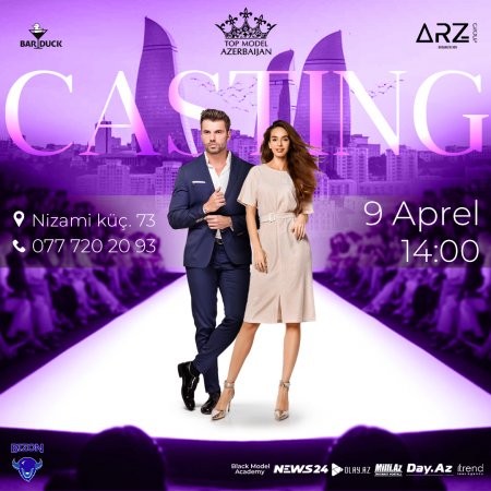 “Top model Azerbaijan”ın rəhbəri kastinq elan etdi “Top model Azerbaijan”ın rəhbəri kastinq elan etdi