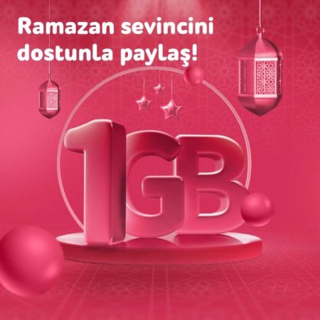 Ramazan bayramında “Nar”dan hər kəsə 1GB hədiyyə! Ramazan bayramında “Nar”dan hər kəsə 1GB hədiyyə!