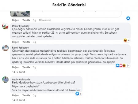 Fərid Qayıbovun statusu ALƏMİ BİR-BİRİNƏ QATDI... Fərid Qayıbovun statusu ALƏMİ BİR-BİRİNƏ QATDI...