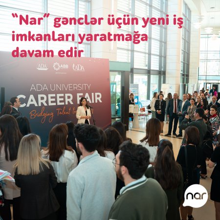“Nar” gənclər üçün yeni iş imkanları yaratmağa davam edir “Nar” gənclər üçün yeni iş imkanları yaratmağa davam edir