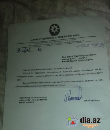 İnam Kərimov necə nazir idisə... elə də hakimlik edir...
