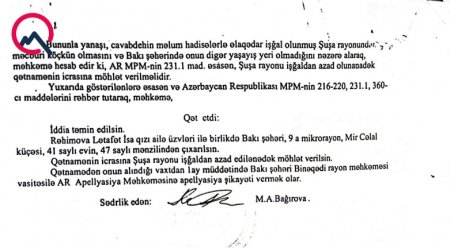 Əməkdar artistin anasının yaşadığı evlə bağlı qalmaqal Əməkdar artistin anasının yaşadığı evlə bağlı qalmaqal