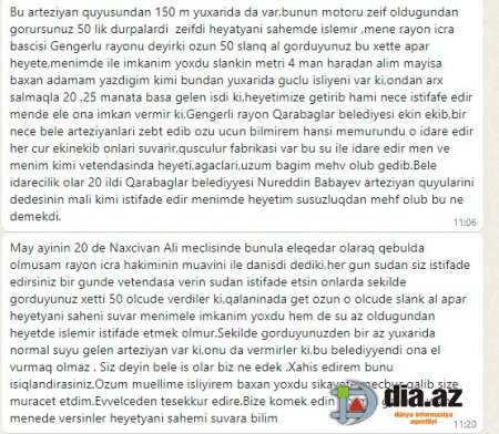 Kəngərlidə bələdiyyə sədri QOÇULUQ EDİR...