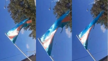 İcra hakimiyyətindən Azərbaycan bayrağına hörmətsizlik İcra hakimiyyətindən Azərbaycan bayrağına hörmətsizlik