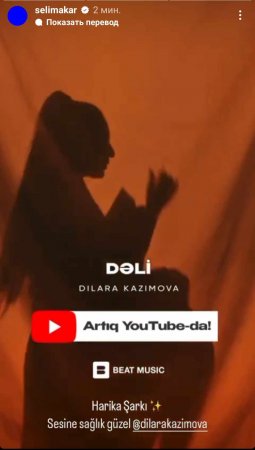 Türk rejissorundan Dilarəyə "Dəli" dəstəyi Türk rejissorundan Dilarəyə "Dəli" dəstəyi