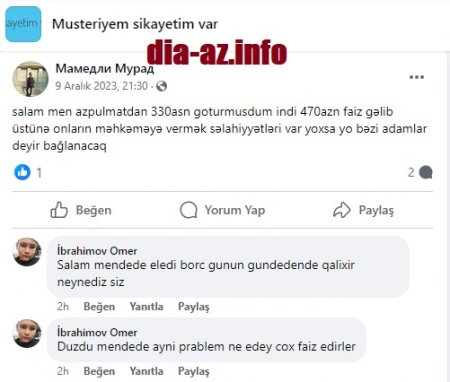 30 saniyəlik xidmətin az qala BİR ÖMÜRLÜK BƏDƏLİ...