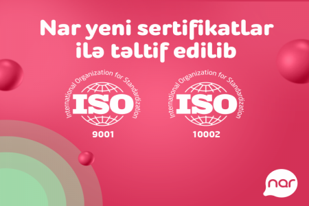 “Nar” müştəri məmnuniyyəti üzrə beynəlxalq sertifikata layiq görülüb “Nar” müştəri məmnuniyyəti üzrə beynəlxalq sertifikata layiq görülüb