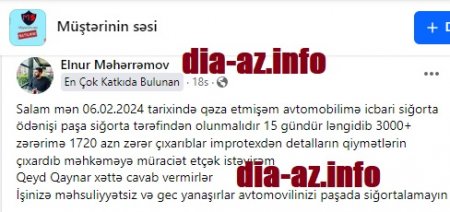 Daha bir vətəndaş SIĞORTA MƏNGƏNƏSİNDƏ... Daha bir vətəndaş SIĞORTA MƏNGƏNƏSİNDƏ...