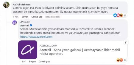 Müştəriləri “Azercell”i BOYKOTA SƏSLƏDİ...