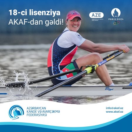 Azərbaycan Kaneo və Avarçəkmə Federasiyası Paris-2024 Yay Olimpiya oyunlarına lisenziya qazandı