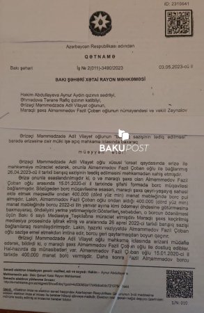 Tibb Mərkəzinin direktoru ətrafında 400 minlik qalmaqal Tibb Mərkəzinin direktoru ətrafında 400 minlik qalmaqal
