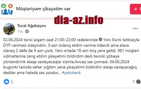 1 cəriməni müştəriyə 3 dəfə ödətdirirlər...