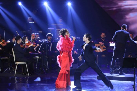 40 dərəcə temperaturla səhnəyə çıxdı 40 dərəcə temperaturla səhnəyə çıxdı